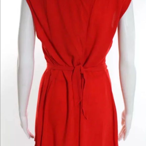 Zara Romper Size Large Orange Red Color Open Back - Picture 4 of 8